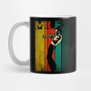 miles david retro vintage distressed Mug